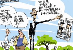 OBAMAS SKIN –  by Pat Bagley