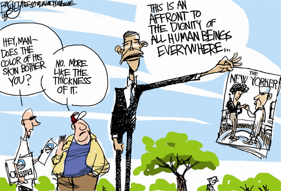  OBAMAS SKIN – by Pat Bagley