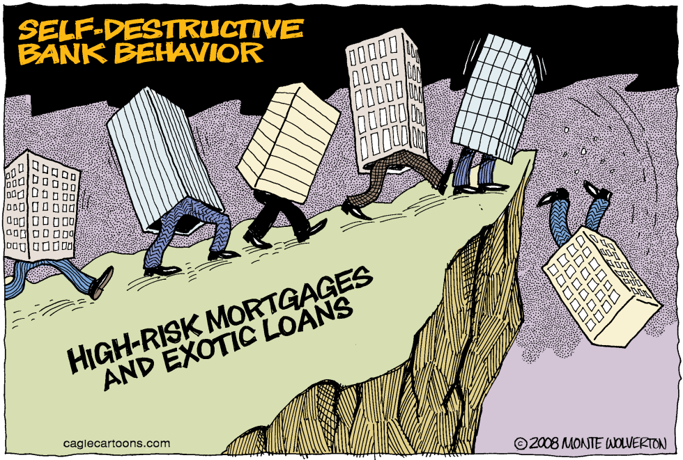 self- destructive bank behavior COLOR