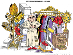 POPE REJECTS CONSUMER CULTURE / by Osmani Simanca