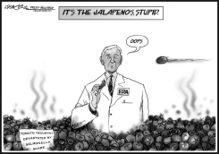 B/W JALAPENOS by J.D. Crowe