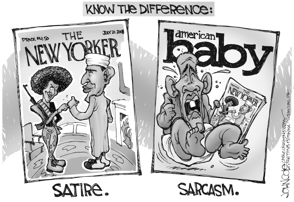 Satire and sarcasm