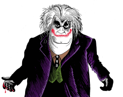 RADOVAN KARADZIC AS THE JOKER by Osmani Simanca