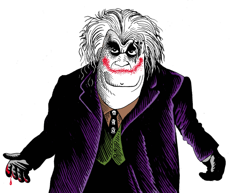 Radovan Karadzic as the Joker Color