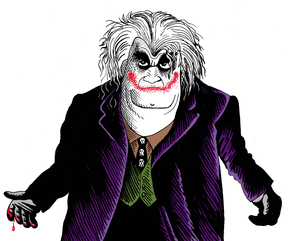 Radovan Karadzic as the Joker Color