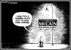 MCCAIN MEDIA EVENT B/W by J.D. Crowe