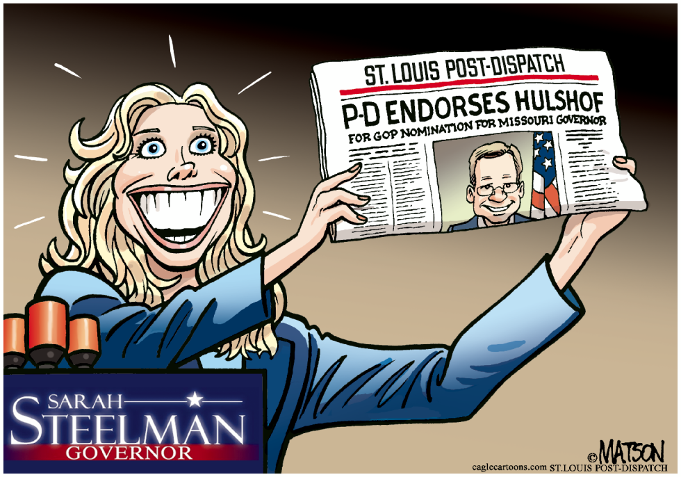 Local MO-Steelman Celebrates Post-Dispatch Endorsement of Huslhof-COLOR