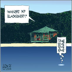 ON HOLIDAYS by Terry Mosher