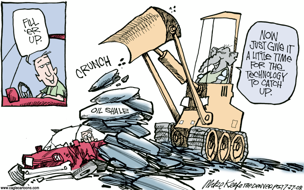  GOP ON OIL SHALE by Mike Keefe