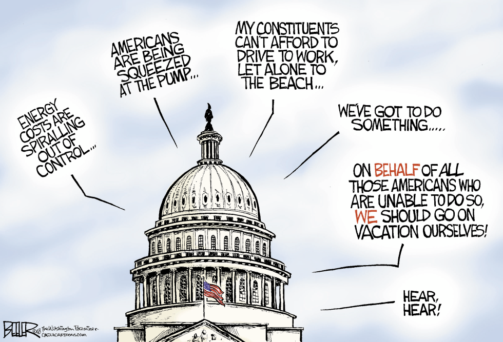  CONGRESS ON VACATION by Nate Beeler