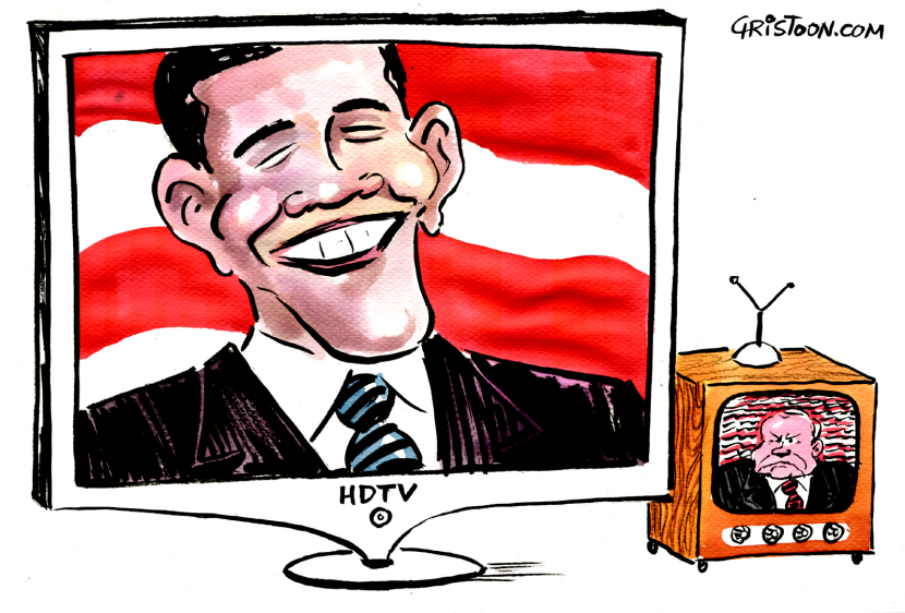 Obama TV Set - COLOR
