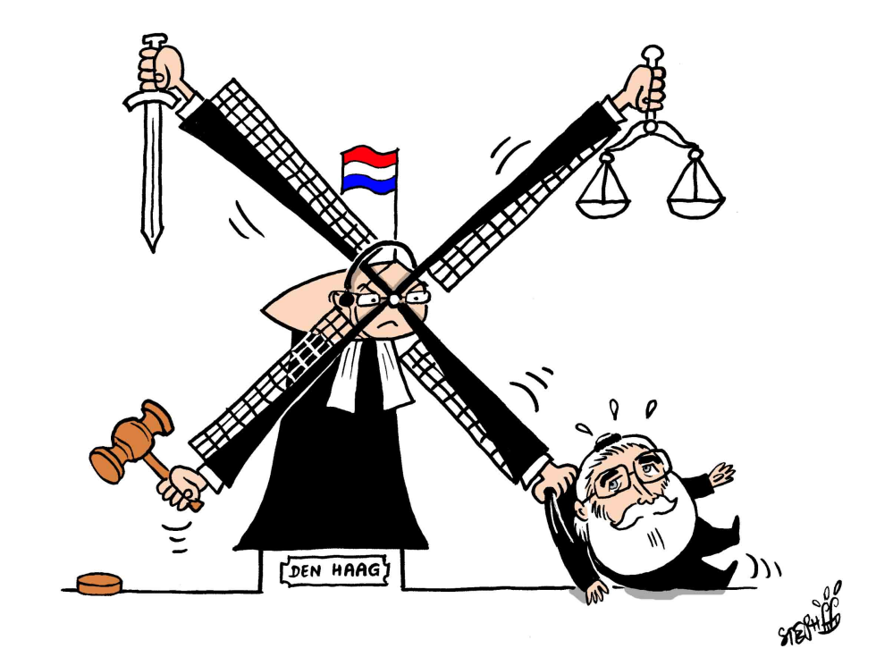 Karadzic arrived at The Hague