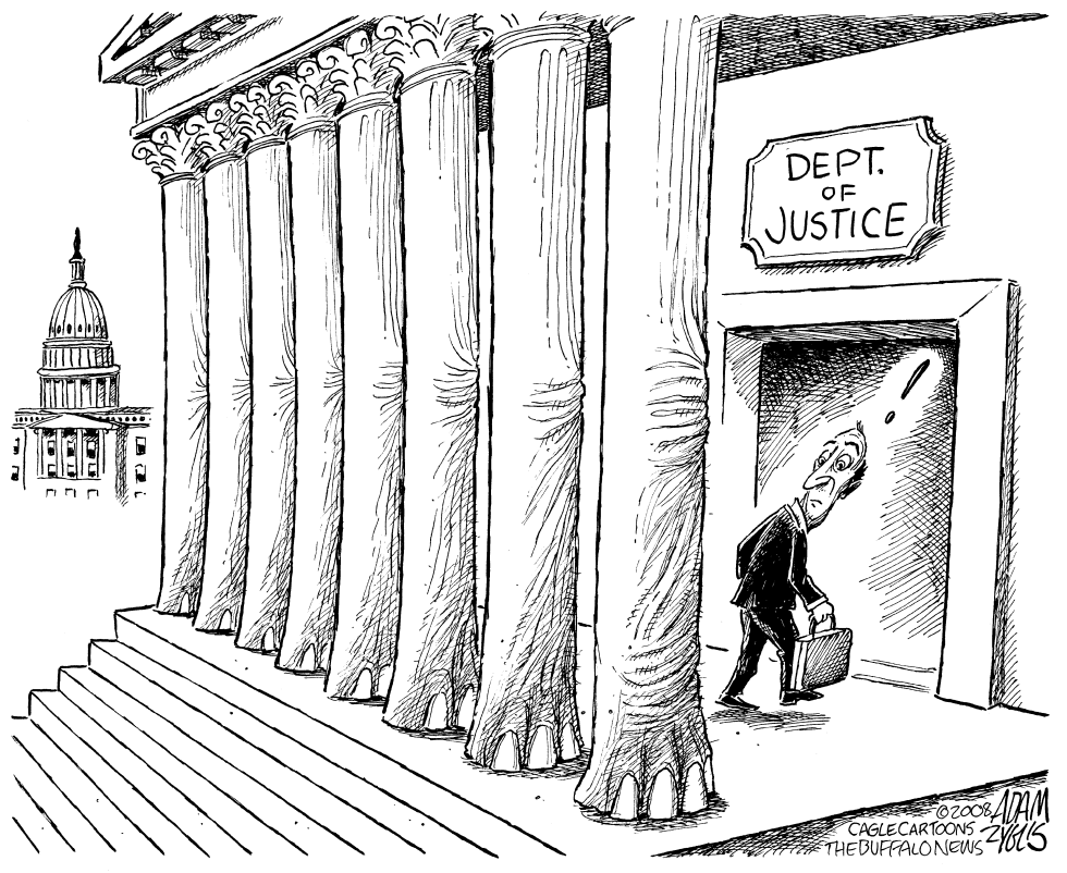  PILLARS OF JUSTICE by Adam Zyglis