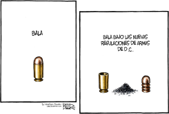 EL PUNTO DE UNA BALA EN DC /  by Nate Beeler