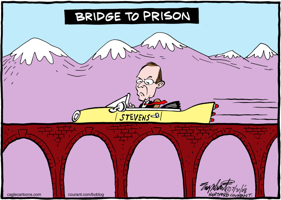  TED STEVENS by Bob Englehart