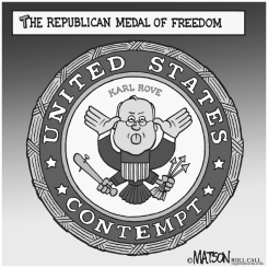 KARL ROVE IN CONTEMPT OF CONGRESS by R.J. Matson
