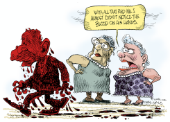 BUSH RED INK  by Daryl Cagle