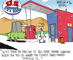 DEMS PASS ON GAS  by Gary McCoy