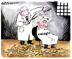 KARADZIC HAIRCUT - by Christo Komarnitski