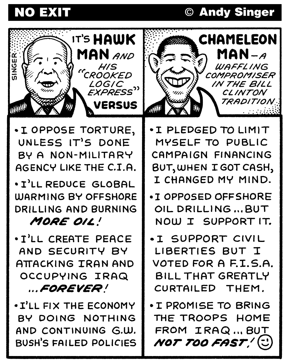 McCain versus Obama