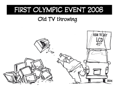 TV THROWING by Frederick Deligne