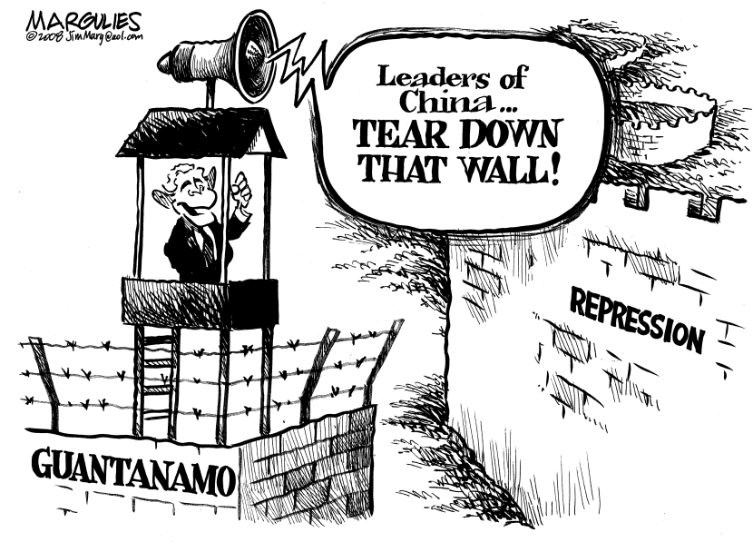 Bush hits China on human rights
