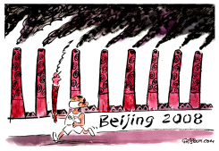 BEIJING OLYMPIC TORCHES -  by Christo Komarnitski