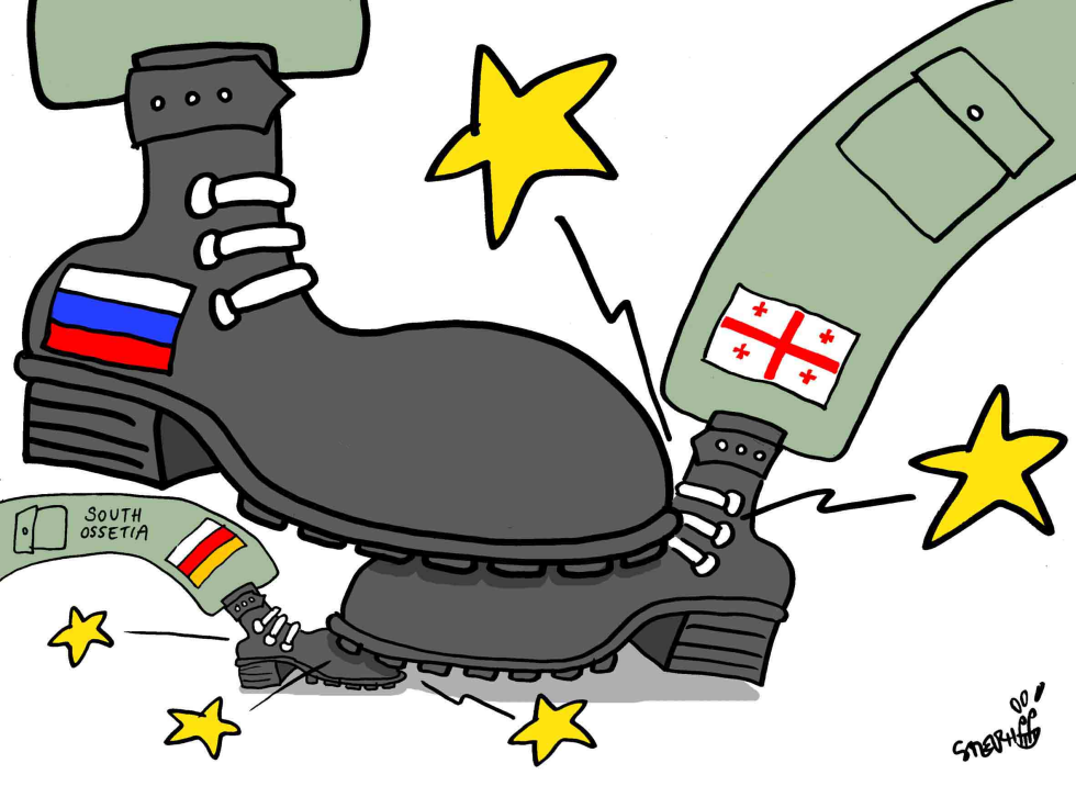 Russia crushing Georgia crushing S-Ossetia