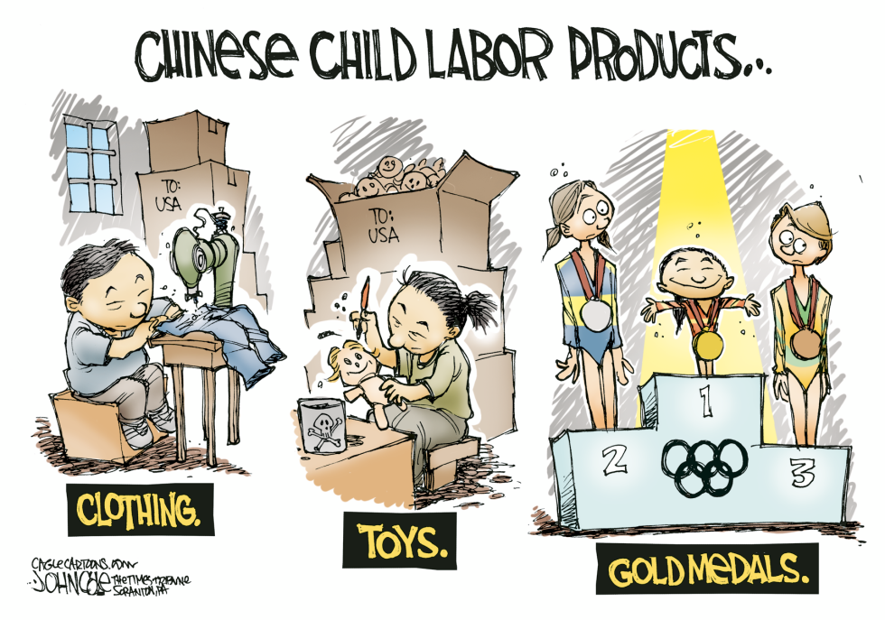 Underage Chinese gymnasts COLOR