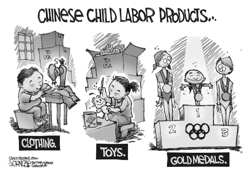 Underage Chinese gymnasts BW