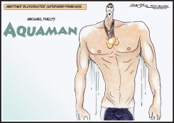 MICHAEL PHELPS AQUAMAN by J.D. Crowe