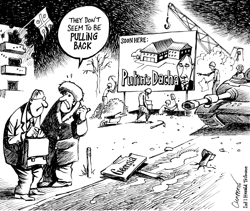 RUSSIA digging in