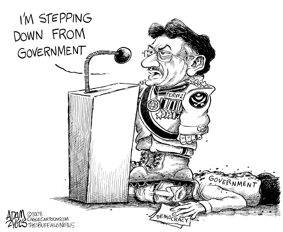  PERVEZ STEPPING DOWN by Adam Zyglis