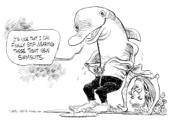 MICHAEL PHELPS IS DONE by Daryl Cagle