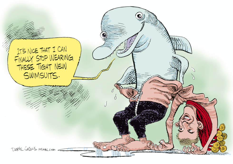  MICHAEL PHELPS IS DONE by Daryl Cagle