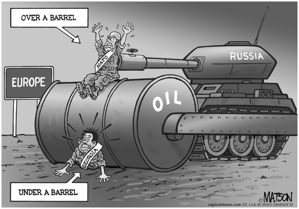  EUROPE OVER A BARREL by RJ Matson