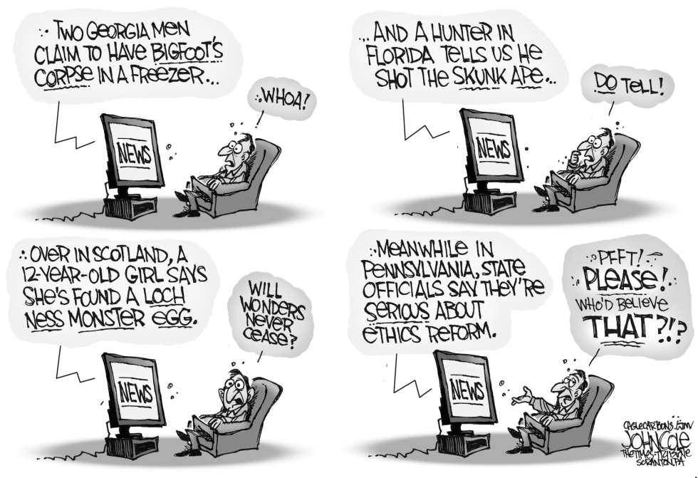 LOCAL PA -- Bigfoot and ethics BW