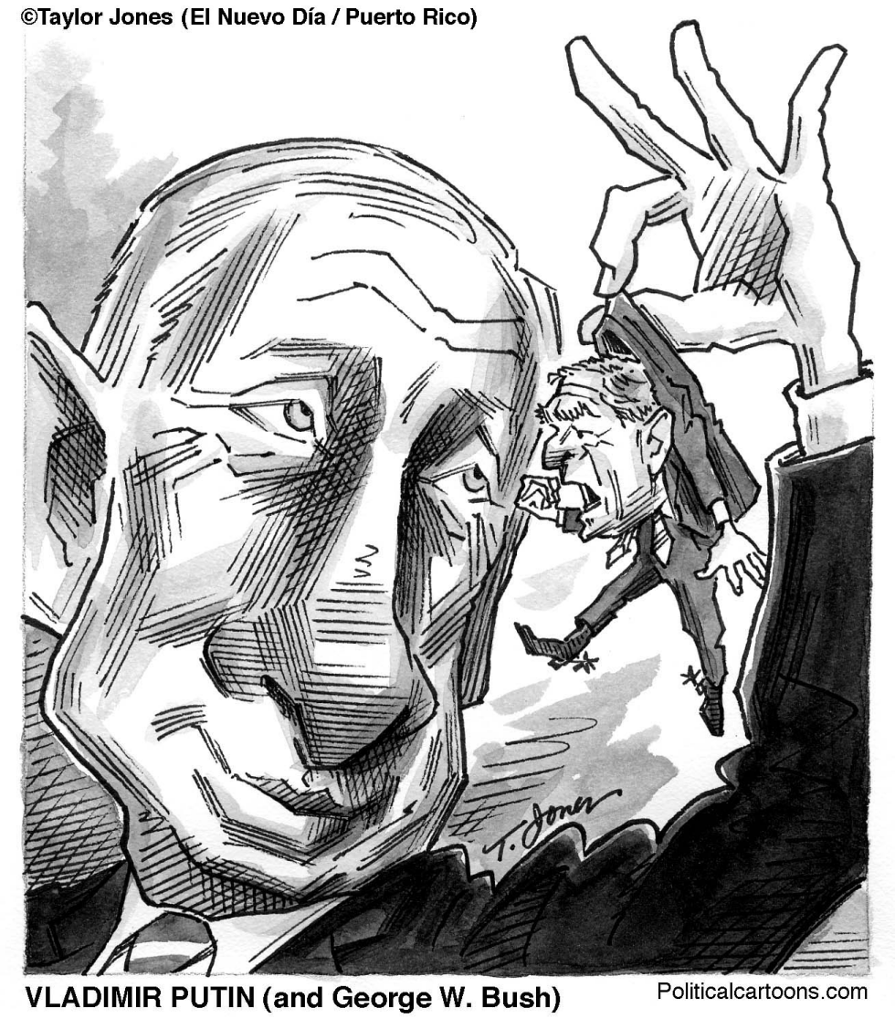  VLADIMIR PUTIN AND GEORGE W. BUSH by Taylor Jones