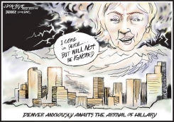 DENVER AWAITS HILLARY by J.D. Crowe