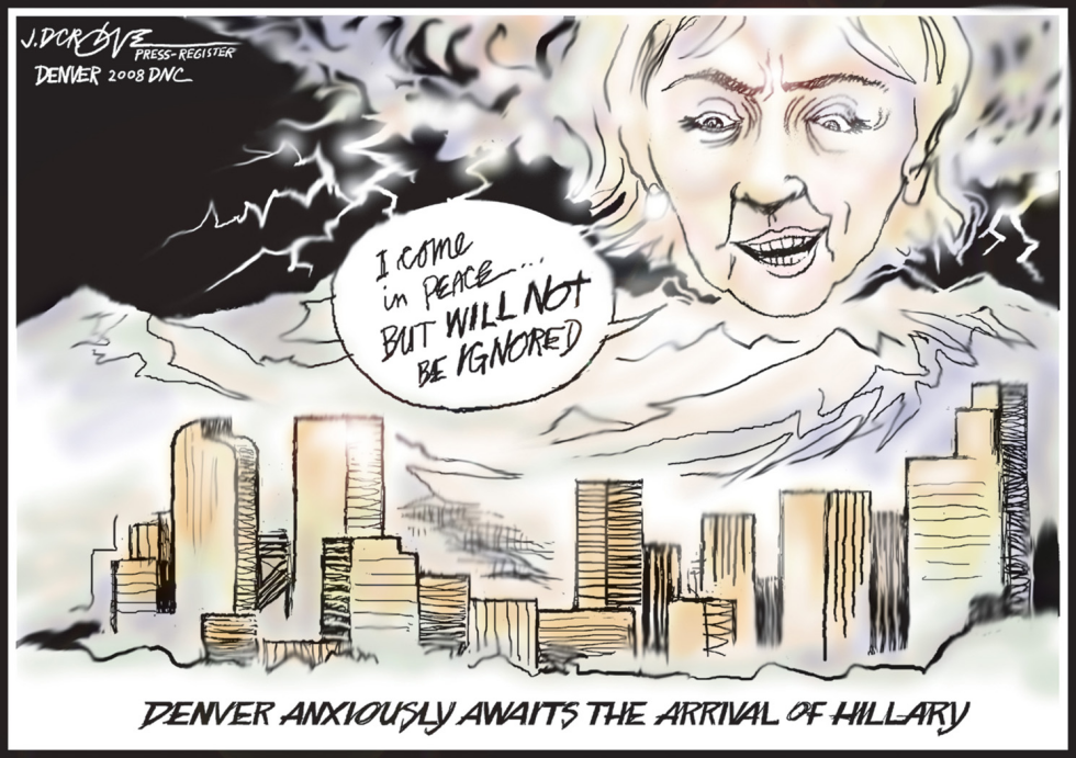 denver awaits hillary