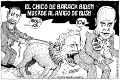 BIDEN MUERDE AL AMIGO DE BUSH by Monte Wolverton