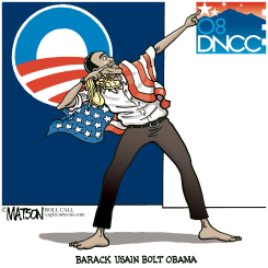 BARACK USAIN BOLT OBAMA by R.J. Matson