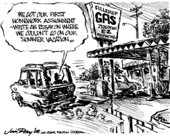 SUMMER VACATION IS OVER by Jim Day