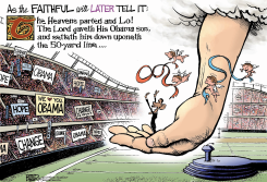 OBAMA RAPTURE  by Nate Beeler