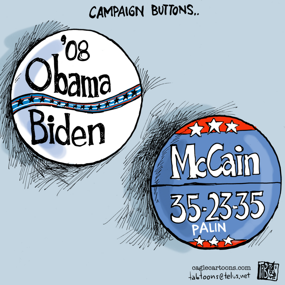Palin Campaign Buttons COLOR