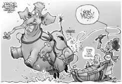 PALIN AND REFORM BW by John Cole