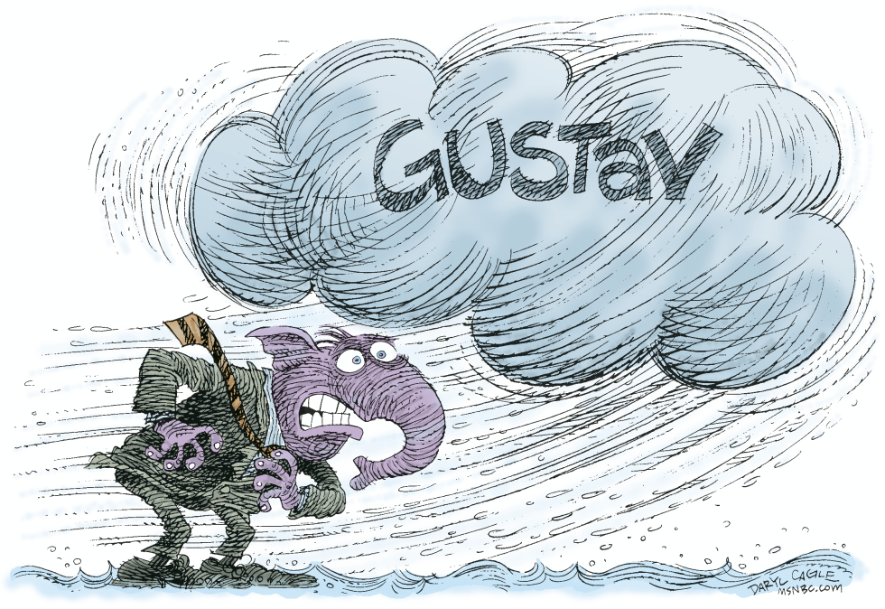  REPUBLICAN CONVENTION AND HURRICANE by Daryl Cagle