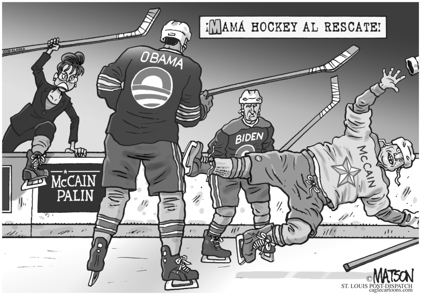 Mama Hockey rescata la campaña de McCain
