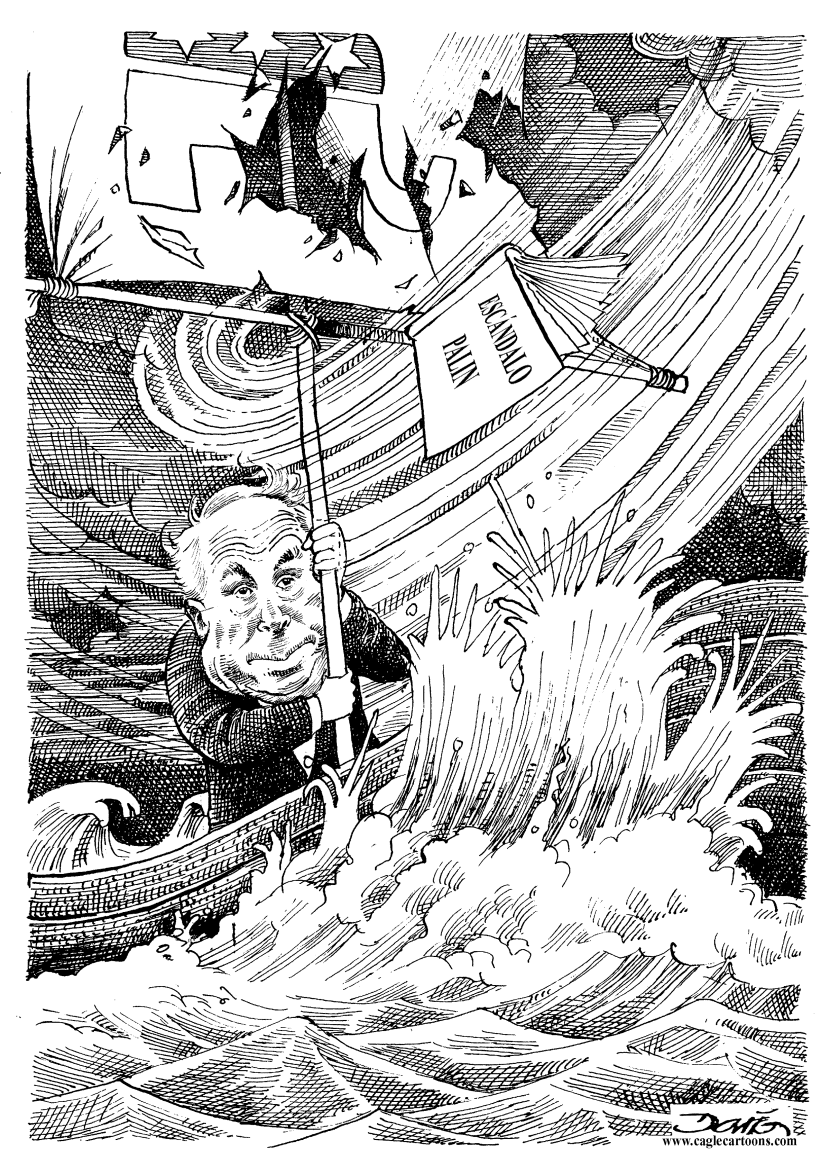 Mccain en la tormenta/ByN