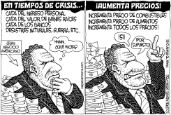 EN TIEMPOS DE CRISIS AUMENTA PRECIOS by Monte Wolverton